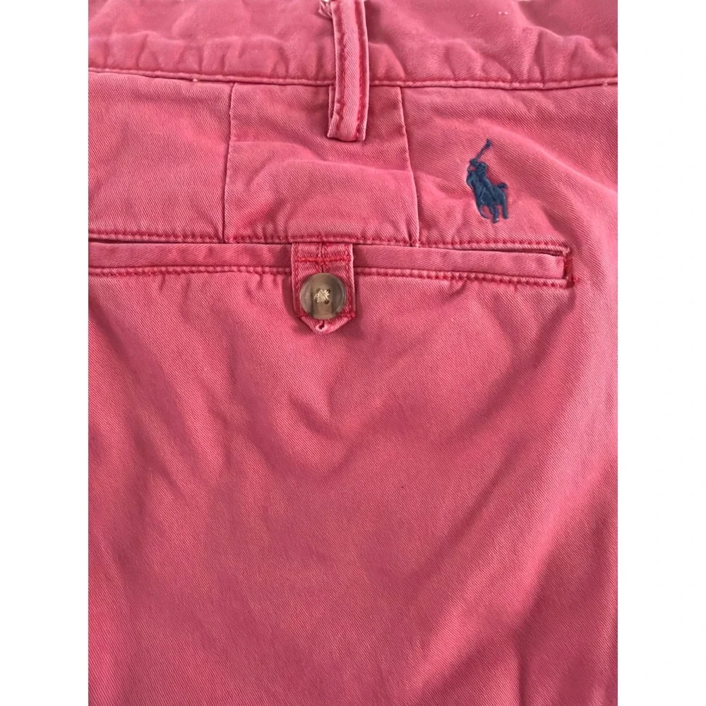 Polo Ralph Lauren Mens Pink Stretch Classic Fit Chino Pants 46x32 Trousers